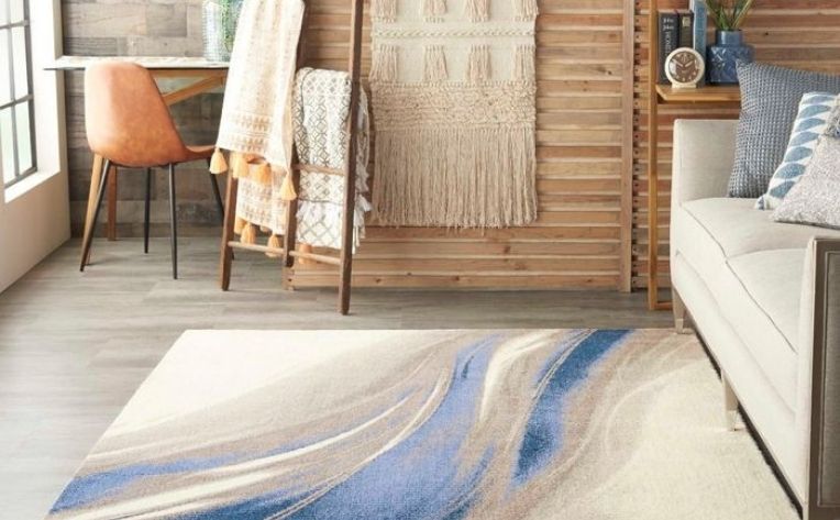 blue swirl area rug